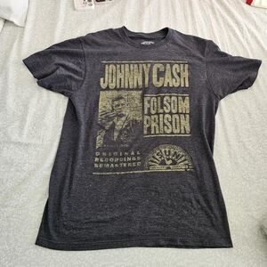Vintage Johnny Cash Folsom Shirt (Charcoal)